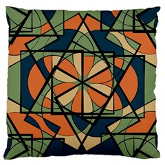 Abstract Pattern Geometric Backgrounds   Large Cushion Case (one Side) by Eskimos