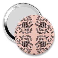 Floral Folk Damask Pattern  3  Handbag Mirrors by Eskimos