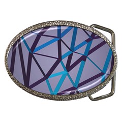 3d Lovely Geo Lines 2 Belt Buckles by Uniqued