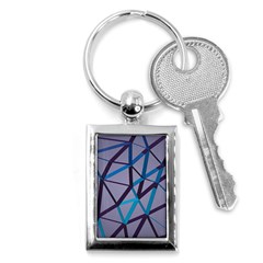 3d Lovely Geo Lines 2 Key Chain (rectangle) by Uniqued