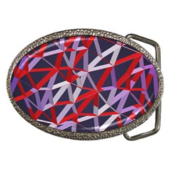 3d Lovely Geo Lines Vii Belt Buckles by Uniqued