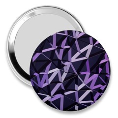 3d Lovely Geo Lines Vi 3  Handbag Mirrors by Uniqued