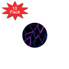 3d Lovely Geo Lines  V 1  Mini Buttons (10 Pack)  by Uniqued