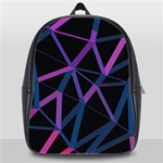 3d Lovely Geo Lines  V School Bag (XL) Front