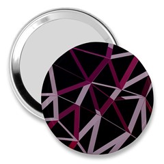 3d Lovely Geo Lines Iii 3  Handbag Mirrors by Uniqued