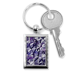 3d Lovely Geo Lines Ix Key Chain (rectangle) by Uniqued