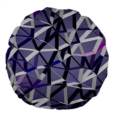 3d Lovely Geo Lines Ix Large 18  Premium Round Cushions by Uniqued