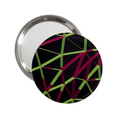 3d Lovely Geo Lines X 2 25  Handbag Mirrors by Uniqued