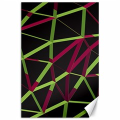 3d Lovely Geo Lines X Canvas 24  X 36  by Uniqued