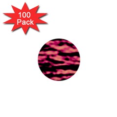 Pink  Waves Abstract Series No2 1  Mini Buttons (100 Pack)  by DimitriosArt