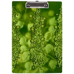 Green Fresh  Lilies Of The Valley The Return Of Happiness So Decorative A4 Clipboard by pepitasart