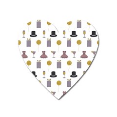 Shiny New Year Things Heart Magnet by SychEva