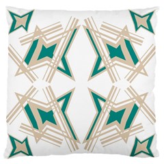 Abstract Pattern Geometric Backgrounds   Large Flano Cushion Case (one Side) by Eskimos