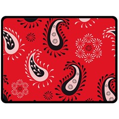 Floral Pattern Paisley Style Paisley Print   Double Sided Fleece Blanket (large)  by Eskimos