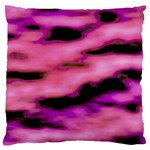 Pink  Waves Flow Series 2 Large Cushion Case (Two Sides) Back