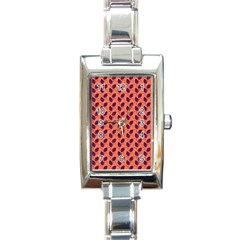 Leafs Rectangle Italian Charm Watch by Sparkle