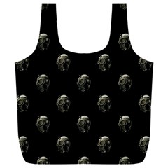 Creepy Head Sculpture With Respirator Motif Pattern Full Print Recycle Bag (xxxl) by dflcprintsclothing