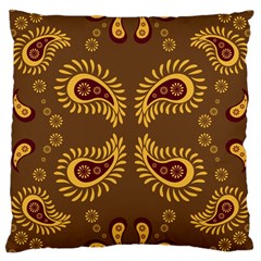 Floral Pattern Paisley Style Paisley Print  Doodle Background Large Cushion Case (one Side) by Eskimos