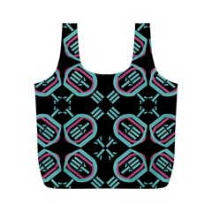 Abstract Pattern Geometric Backgrounds   Full Print Recycle Bag (m) by Eskimos