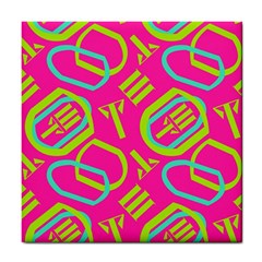 Abstract Pattern Geometric Backgrounds   Tile Coaster by Eskimos