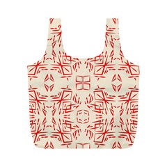 Abstract Pattern Geometric Backgrounds   Full Print Recycle Bag (m) by Eskimos