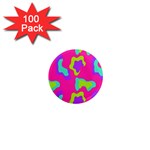 Abstract pattern geometric backgrounds   1  Mini Magnets (100 pack)  Front