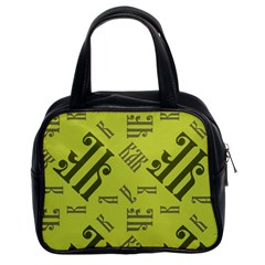 Abstract Pattern Geometric Backgrounds   Classic Handbag (two Sides) by Eskimos