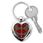 Abstract pattern geometric backgrounds   Key Chain (Heart) Front