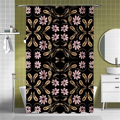 Folk Flowers Print Floral Pattern Ethnic Art Shower Curtain 48  X 72  (small)  by Eskimos