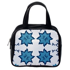 Abstract Pattern Geometric Backgrounds   Classic Handbag (one Side) by Eskimos