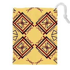 Abstract Pattern Geometric Backgrounds   Drawstring Pouch (4xl) by Eskimos