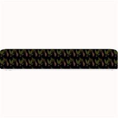 Fern Pattern 2 Black Small Bar Mats by violetheavensky