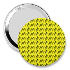 Fern Pattern 2 Yellow 3  Handbag Mirrors by violetheavensky