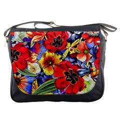 Flower Pattern Messenger Bag by CoshaArt