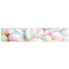 Rainbow-cake-layers Marshmallow-candy-texture Small Flano Scarf by jellybeansanddinosaurs