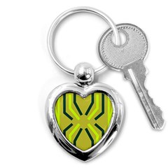 Abstract Pattern Geometric Backgrounds   Key Chain (heart) by Eskimos