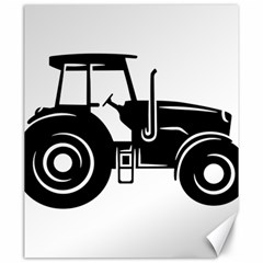 Black-farm-tractor-cut Canvas 20  X 24  by DinzDas