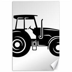 Black-farm-tractor-cut Canvas 20  X 30  by DinzDas