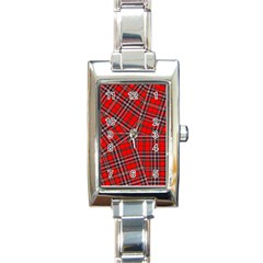 Macfarlane Modern Heavy Tartan Rectangle Italian Charm Watch by tartantotartansreddesign2