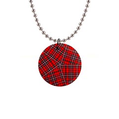 Macfarlane Modern Heavy Tartan 1  Button Necklace by tartantotartansreddesign2