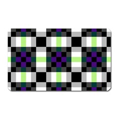 Agender Flag Plaid With Difference Magnet (rectangular) by WetdryvacsLair