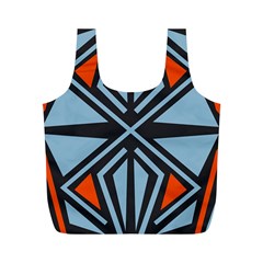 Abstract Geometric Design    Full Print Recycle Bag (m) by Eskimos