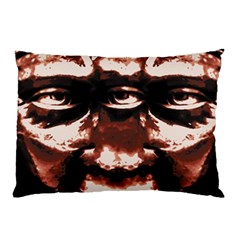 Creepy Head Portrait Artwork Pillow Case (two Sides) by dflcprintsclothing