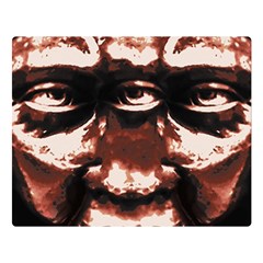 Creepy Head Portrait Artwork Double Sided Flano Blanket (large)  by dflcprintsclothing