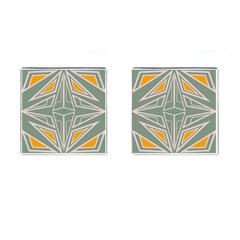 Abstract Pattern Geometric Backgrounds Cufflinks (square) by Eskimos