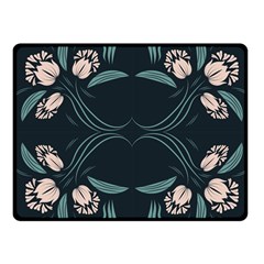 Folk Flowers Floral Art Print Flowers Abstract Art  Fleece Blanket (small) by Eskimos