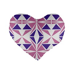 Abstract Pattern Geometric Backgrounds  Standard 16  Premium Heart Shape Cushions by Eskimos