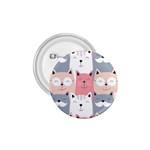 Cute Seamless Pattern With Cats 1.75  Buttons Front