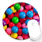 Bubble Gum Round Mousepads Front