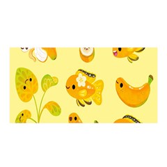 Banana Cichlid Satin Wrap 35  X 70  by artworkshop